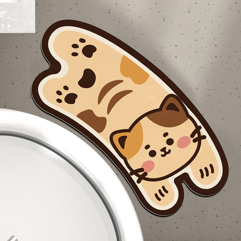 兔年浴室弧形淋浴房门口防滑扇形脚垫地垫卫生间吸水垫子进门地毯,居家布艺,家用脚垫,淘宝优惠券,粉丝福利购,淘宝优惠卷