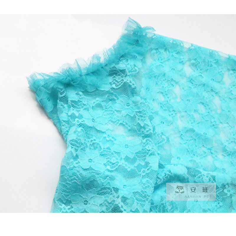 安班宠物春夏四脚防尘长袖衣服泰迪比熊贵宾夏款蕾丝狗狗防晒衣服