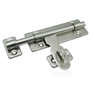 加厚门扣门栓插销不锈钢明插销锁木门锁门扣门栓挂锁4/6/8寸12-18