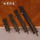 铜天地插销民宿门安全插销 木门复古窗户明装 中式 仿古纯铜插销老式