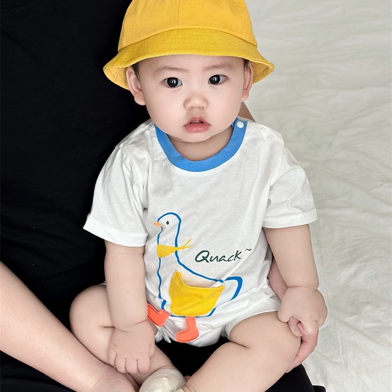 宝宝短袖衣服夏装男童爬服婴儿可爱套装超萌T恤洋气衬衫背心裤子,童装/婴儿装/亲子装,套装,淘宝优惠券,粉丝福利购,淘宝优惠卷
