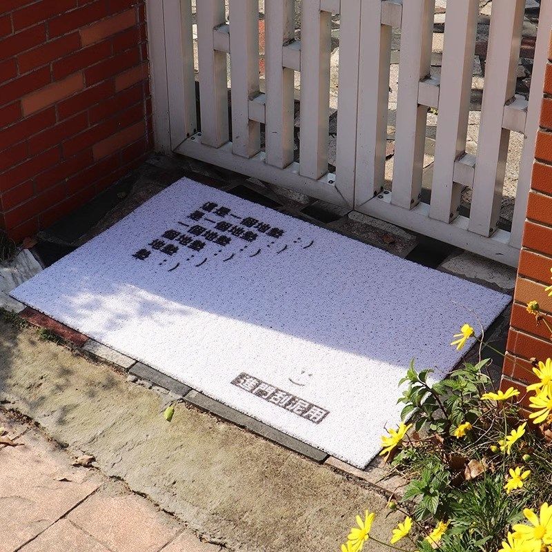 入户门丝圈地垫简约黑白进门玄关垫家用防滑耐脏刮泥脚垫天津地毯,居家布艺,入户地垫,淘宝优惠券,粉丝福利购,淘宝优惠卷