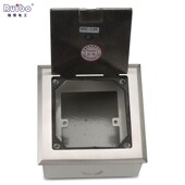 带出线孔装 隐藏式 86面板地面插座 120开启式 瑞博地插座不锈钢防水