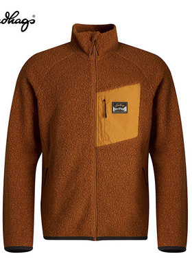 Lundhags隆哈Flok Wool冬季户外休闲外套男士羊毛抓绒保暖夹克