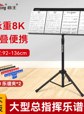 音王乐谱架面板可分离便携可折叠小提琴二胡古筝指挥曲谱架S50