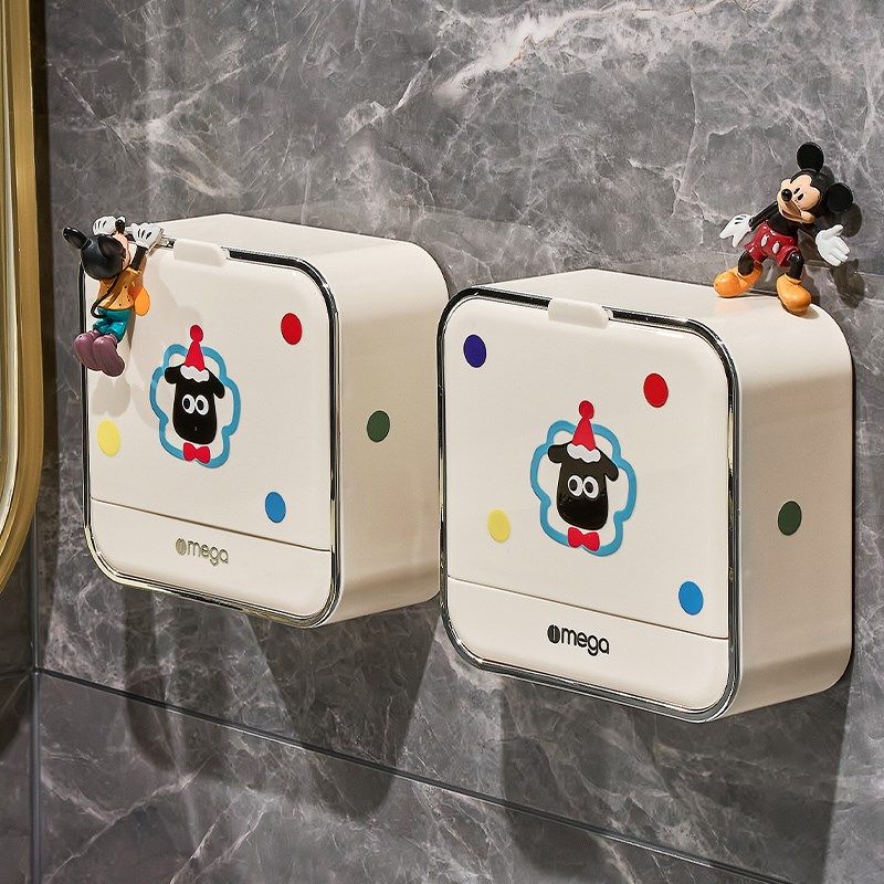 可爱翻盖沥水肥皂盒壁挂式肥皂架2025新款免打孔浴室卫生间香皂盒