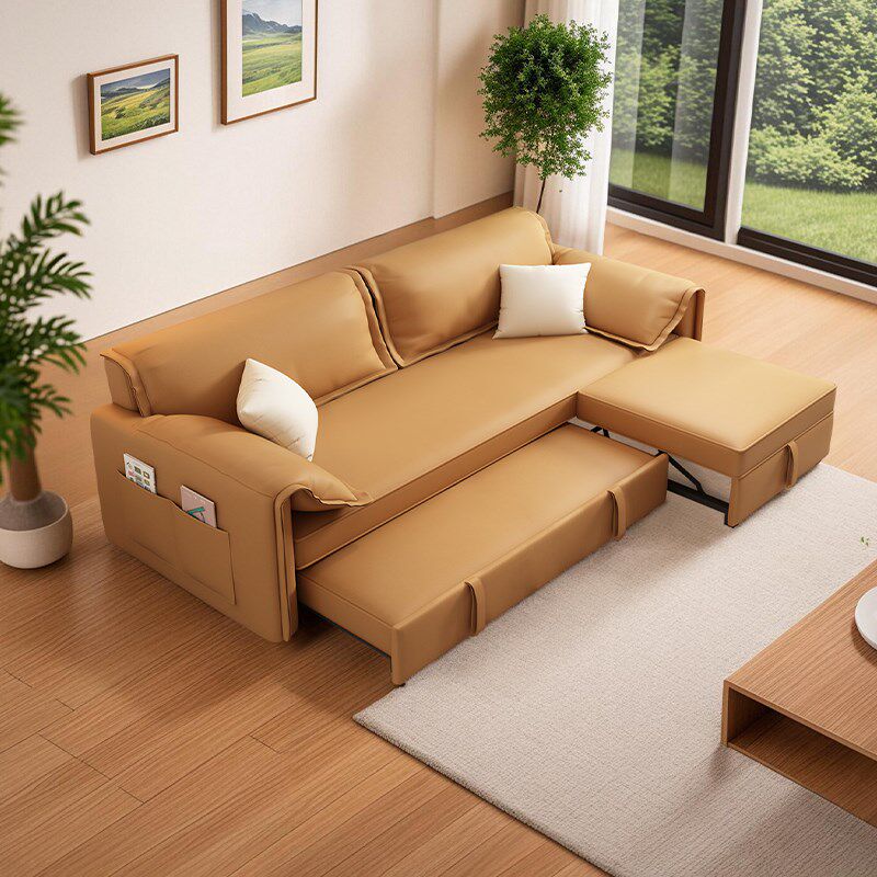 沙发床折叠两用2024新款 小户型客厅一字直排大象耳朵床沙发一体