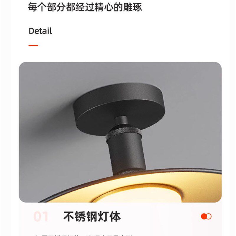 阳光房专用灯阳台吸顶灯防水庭院凉亭led感应吊灯超亮玻璃雨棚灯
