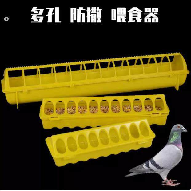 鸽子食槽防撒食盒带盖款式小芦丁鸡饲料喂食器信鸽粮料槽鸽子用具