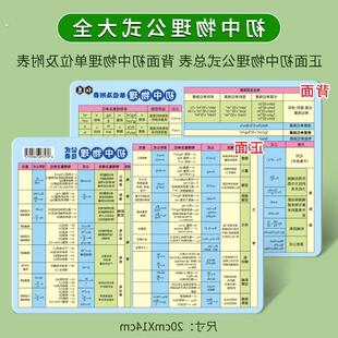 初高中化学元素周期表卡片化学方程式公式大全元素周期表挂图墙贴