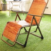 折叠竹丝夏凉躺椅 懒人靠背椅 阳台庭院办公室午休睡椅