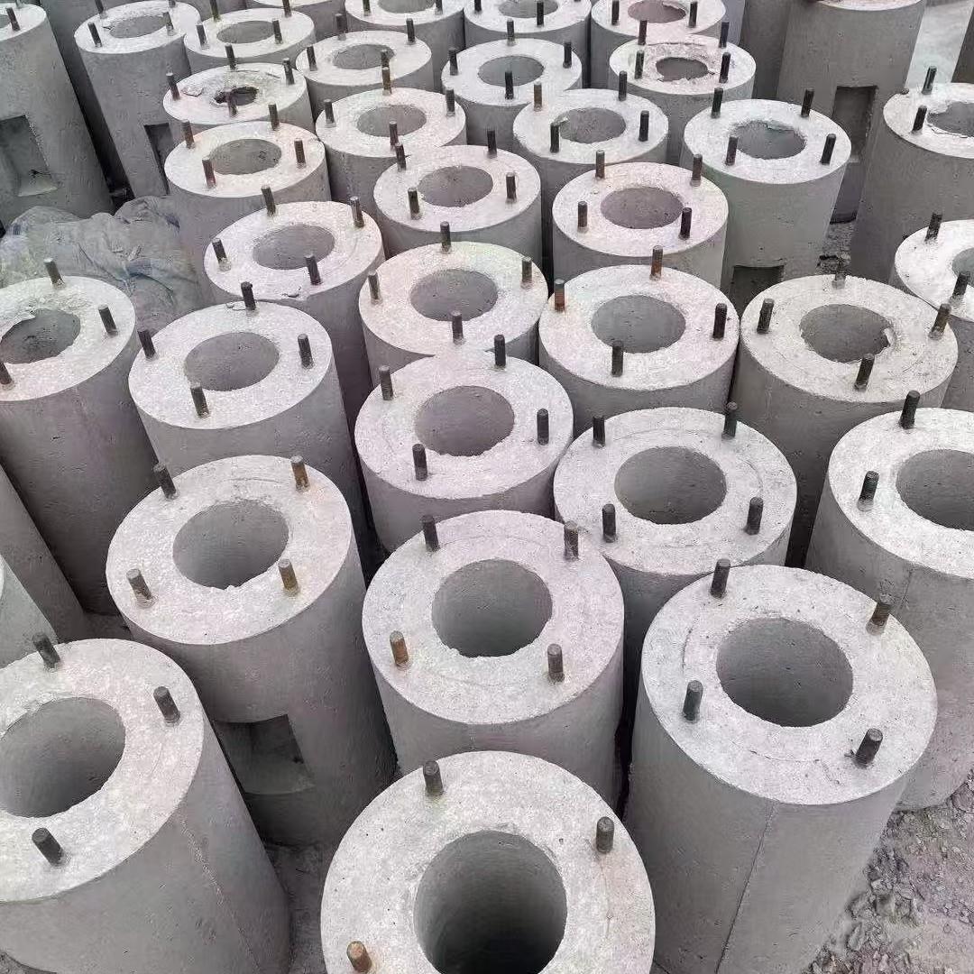 河南水泥预埋件路灯底座基础路灯杆地笼预制预埋件混凝土水泥墩
