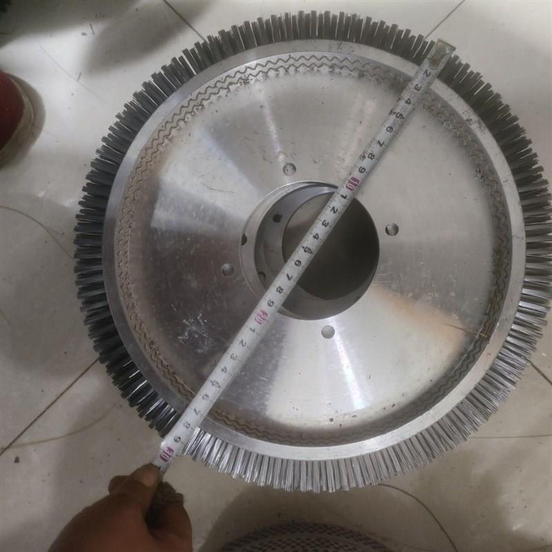 印染涂层定型机毛刷轮260大铝盘纯手工压布轮钢丝尼龙丝毛刷轮
