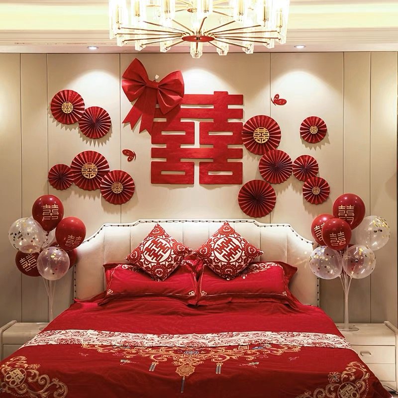 婚房布置装饰喜字气球套装结婚用品新房婚礼男女方房间装饰墙,节庆用品/礼品,喜字/剪纸/贴纸,淘宝优惠券,粉丝福利购,淘宝优惠卷