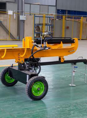 出口中东HT80立卧两用劈木机液压型伐木取暖林业原木劈材机