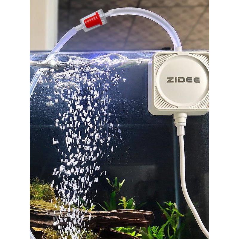 臻的养鱼迷你氧气泵小型鱼缸增氧泵轻音充氧泵家用超静音制氧机