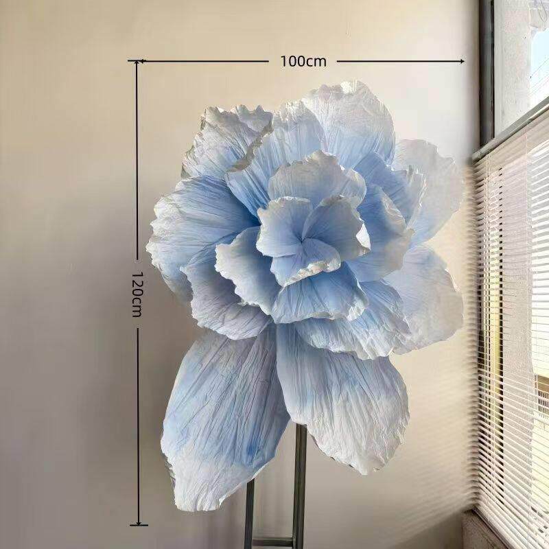巨型手工纸艺婚庆背景花褶皱美陈婚礼装饰成品大型纸花婚礼纸花
