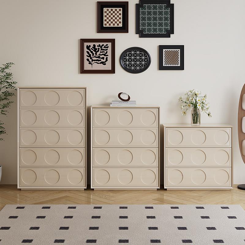 三四五斗柜卧室客厅主卧靠墙床尾柜实木六八斗柜家用多巴胺抽屉柜