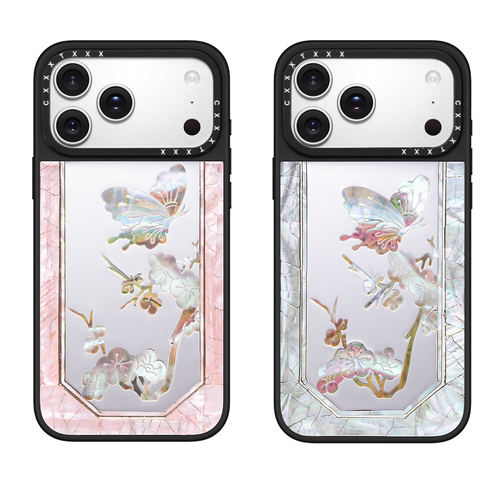 联名Miss Sohee蝴蝶梅花手机壳16Pro适用iPhone17ProMax苹果防摔Magsafe磁吸明星15plus同款上城士14保护套