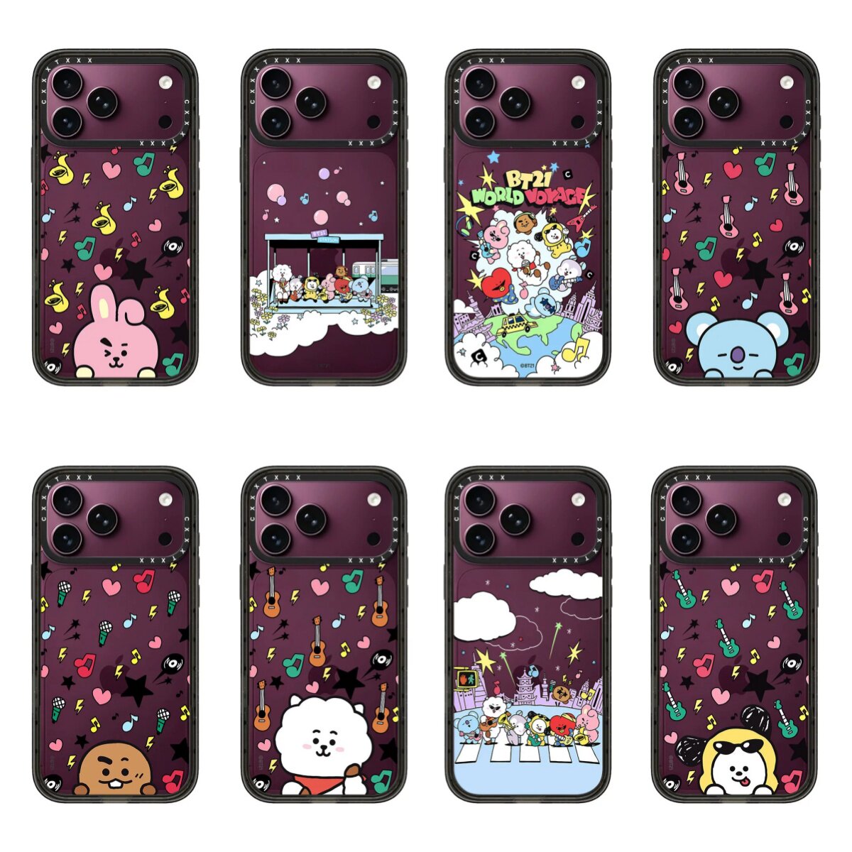 音乐兔子 COOKY勃艮第酒红色适用于iPhone18/17promax苹果16/15可爱活泼俏皮卡通手机壳14磁吸潮壳女防摔硬壳