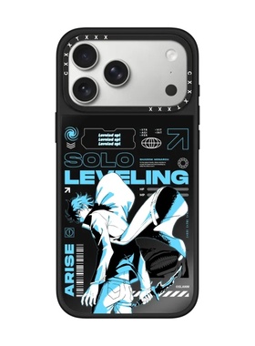 韩漫solo leveling我独自升级手机壳17Promax适用iPhone16Pro简约15plus磁吸14Pro高级感防摔保护壳黑色系