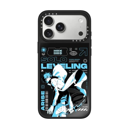 韩漫solo leveling我独自升级18Promax适用iPhone17Pro手机壳简约16pro磁吸15Promax高级感防摔保护壳黑色系