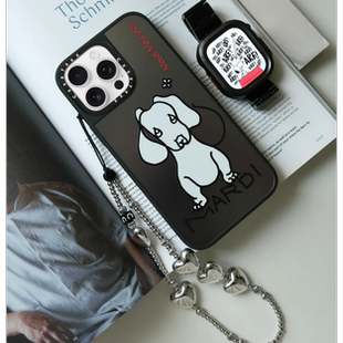 邝玲玲同款Mardi Mercredi雏菊腊肠狗手机壳17pro壳适用iphone16promax苹果15plus卡通创意14pro防摔保护套