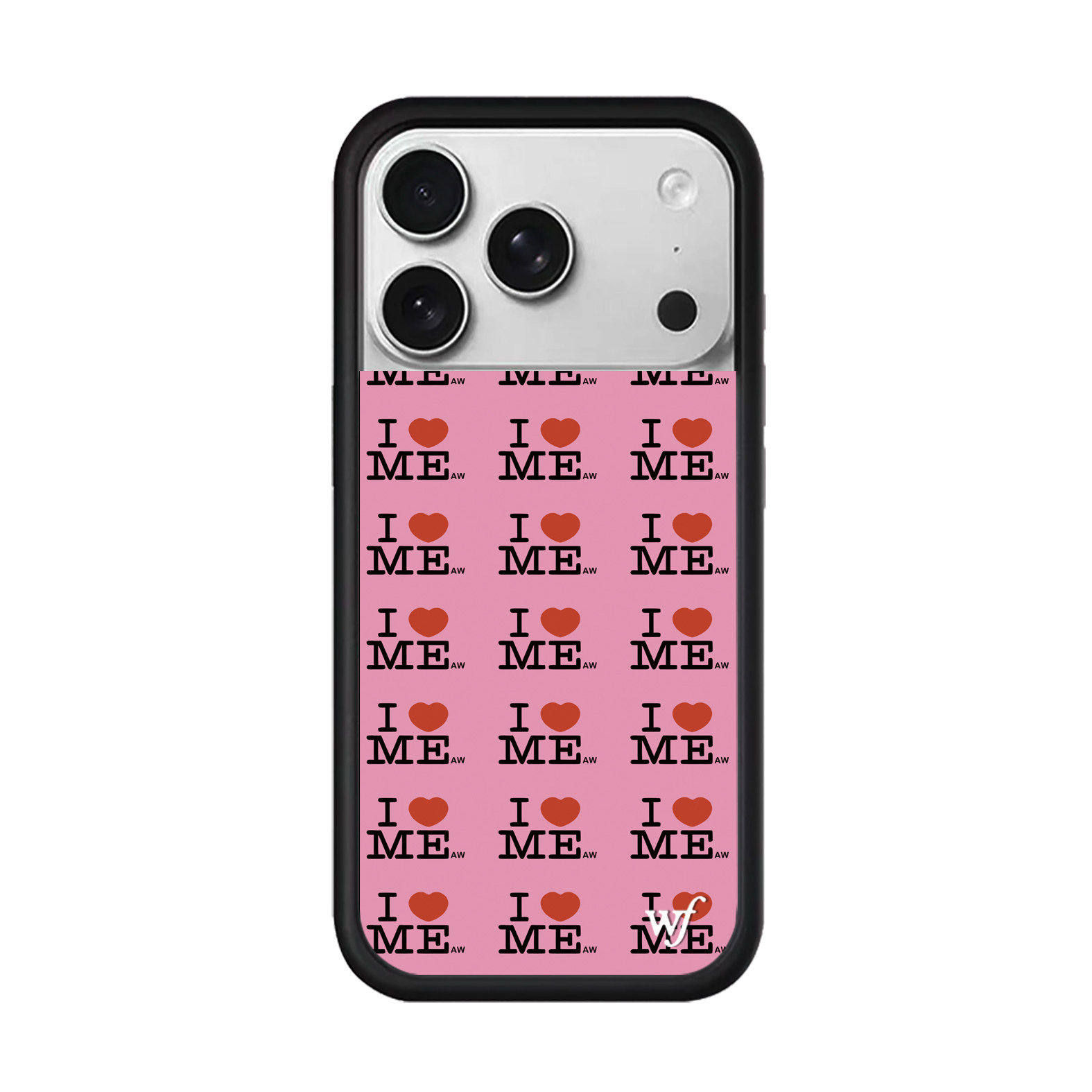 wildfl联名我爱自己I Heart Me粉色手机壳适用苹果18Pro新iphone17/16/15/14/13/Pro/Max欧美时尚防摔保护套