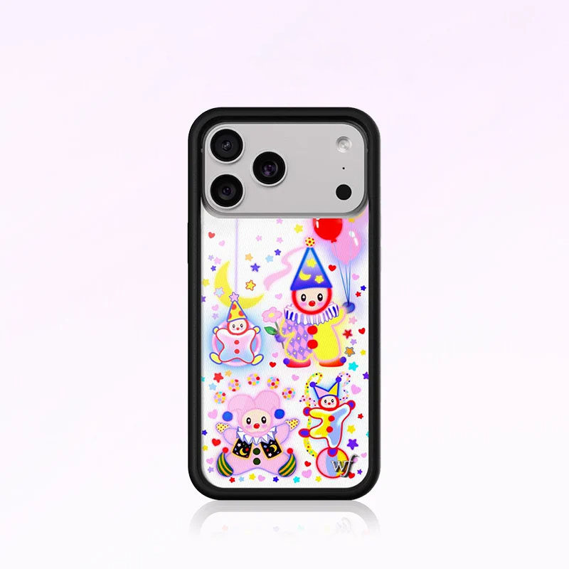 WF童趣马戏团小丑适用于iPhone18/17/promax/艺术个性创意16/15/14/13/promax手机壳高级百搭磁吸防摔硬壳女