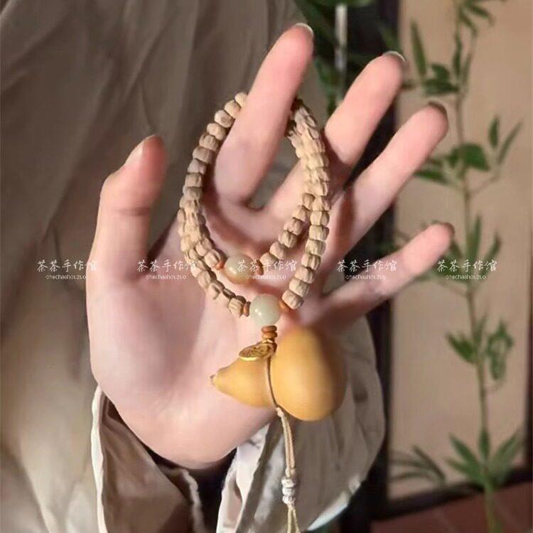 【扶光】天然葫芦吊坠项链百香籽脖挂文玩手串新中式手把件手錬新