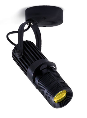 黑色led明装变焦射灯3W5W7W10W吸顶光圈氛围聚光灯酒吧KTV可调焦