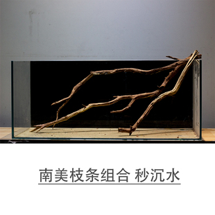 南美鱼缸组合枝条沉木分叉枝条水族造景枯木组合装饰树枝搭配秒沉