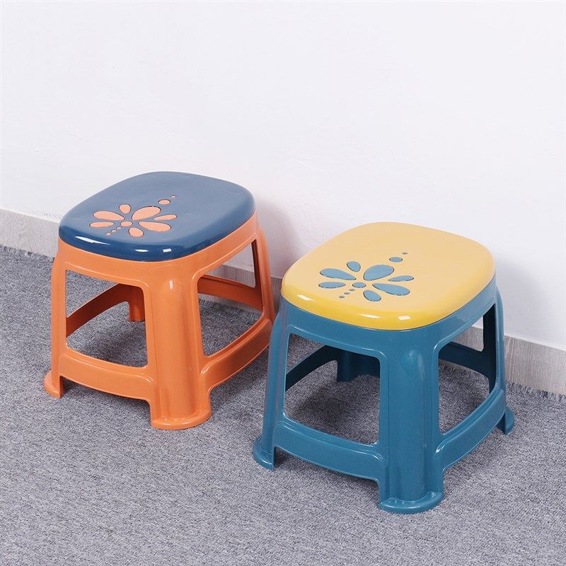 花语塑料凳子家用加厚小板凳儿童椅子可叠放圆凳客厅茶几浴室矮凳,住宅家具,儿童凳,淘宝优惠券,粉丝福利购,淘宝优惠卷
