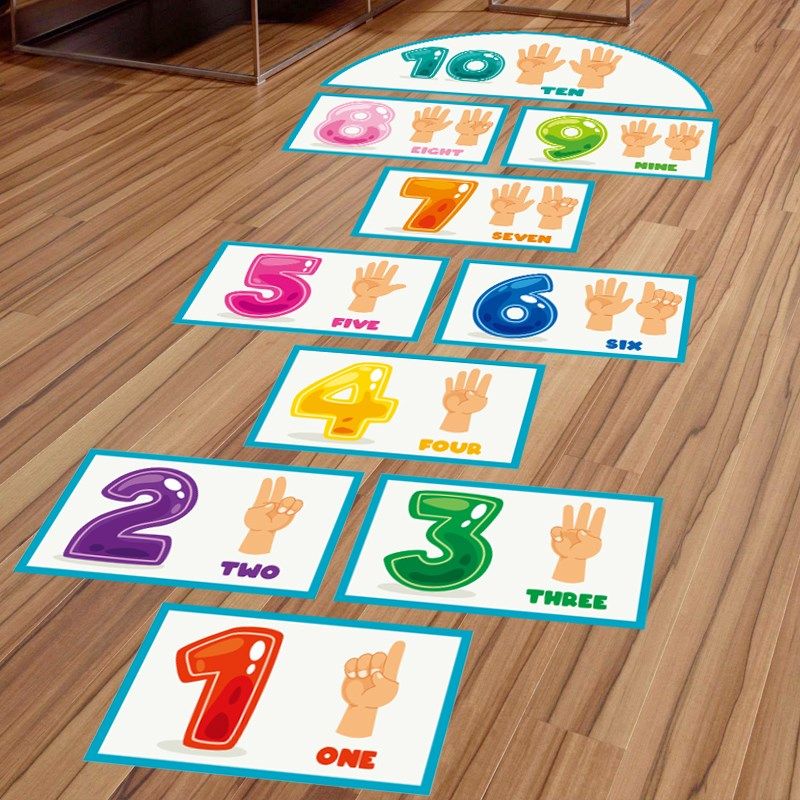 户外跳房子自沾墙贴遮丑水泥地贴柏油路跳格子游戏校园地面游戏,家居饰品,软装墙贴,淘宝优惠券,粉丝福利购,淘宝优惠卷