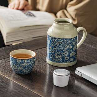 冷水壶陶瓷闷茶壶凉水壶大容量茶壶家用凉水杯装水容器果汁壶扎壶