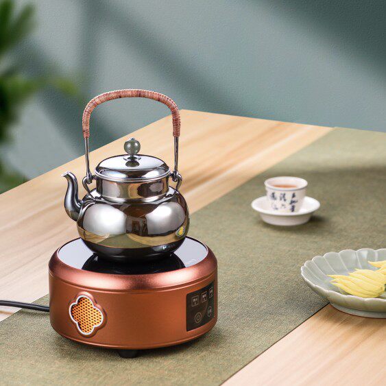 信轩堂电陶炉玻璃茶壶煮茶器小型电磁炉静音家用光波炉泡茶晋芳