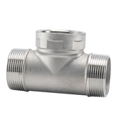 2寸水管分水器配件 50内外外内接头1.2 304不锈钢外丝三通DN32