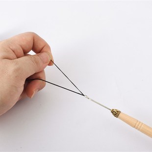 接发驳发专用木柄钩针带舌头假发接发勾针羽毛接发工具包邮