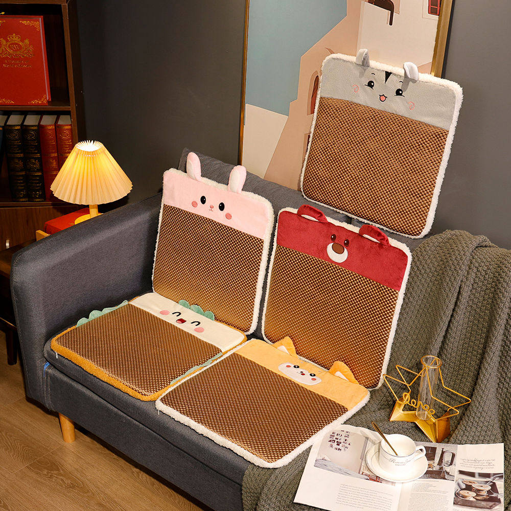 夏季凉席沙发坐垫椅子屁垫座椅凉垫办公室久坐凳子垫子学生椅垫女