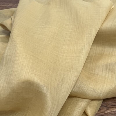 100支纯色打底苎麻面料布料内衬裙吊带上衣高支麻料夏季清透薄料