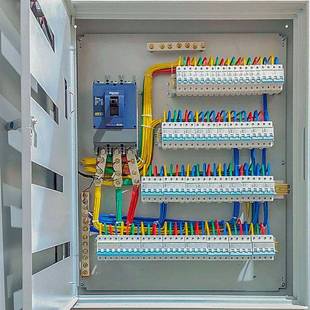 定制施耐德成套配电箱商场照明三相四线380V工地二三级低压配电柜