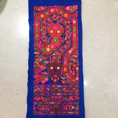 苗绣双龙贵州刺绣工艺品手工老绣祝英台梁山伯神话故事刺绣