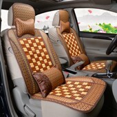 汽车坐垫夏季 竹片全包凉垫套面包车货车单个主驾驶夏天通风凉席垫