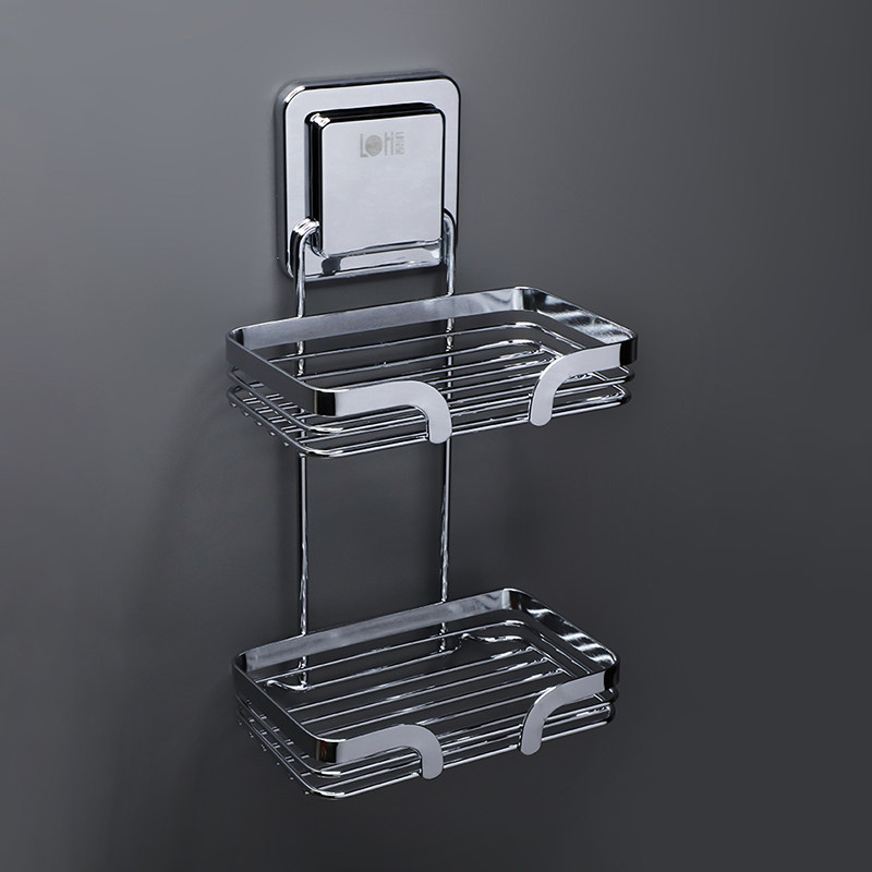 loti/乐贴肥皂架壁挂香皂架沥水香皂盒免打孔不锈浴室双层肥皂盒,家庭/个人清洁工具,皂盒,淘宝优惠券,粉丝福利购,淘宝优惠卷
