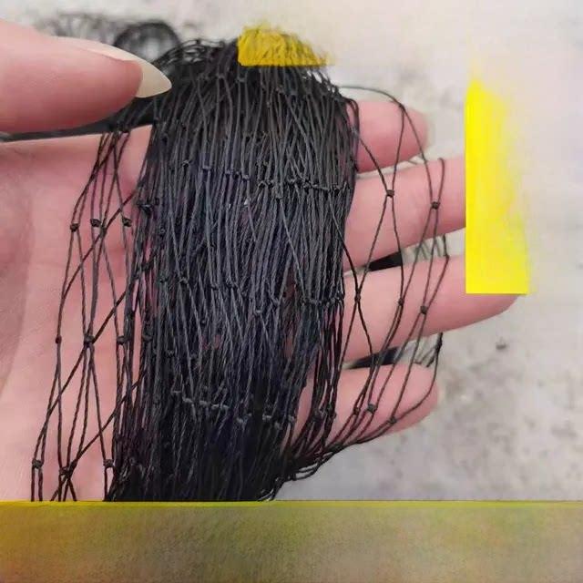 长虫网尼龙网黑色尼龙网单层鱼网捉黄鳝捕鱼尼龙网加粗防蛇尼龙网