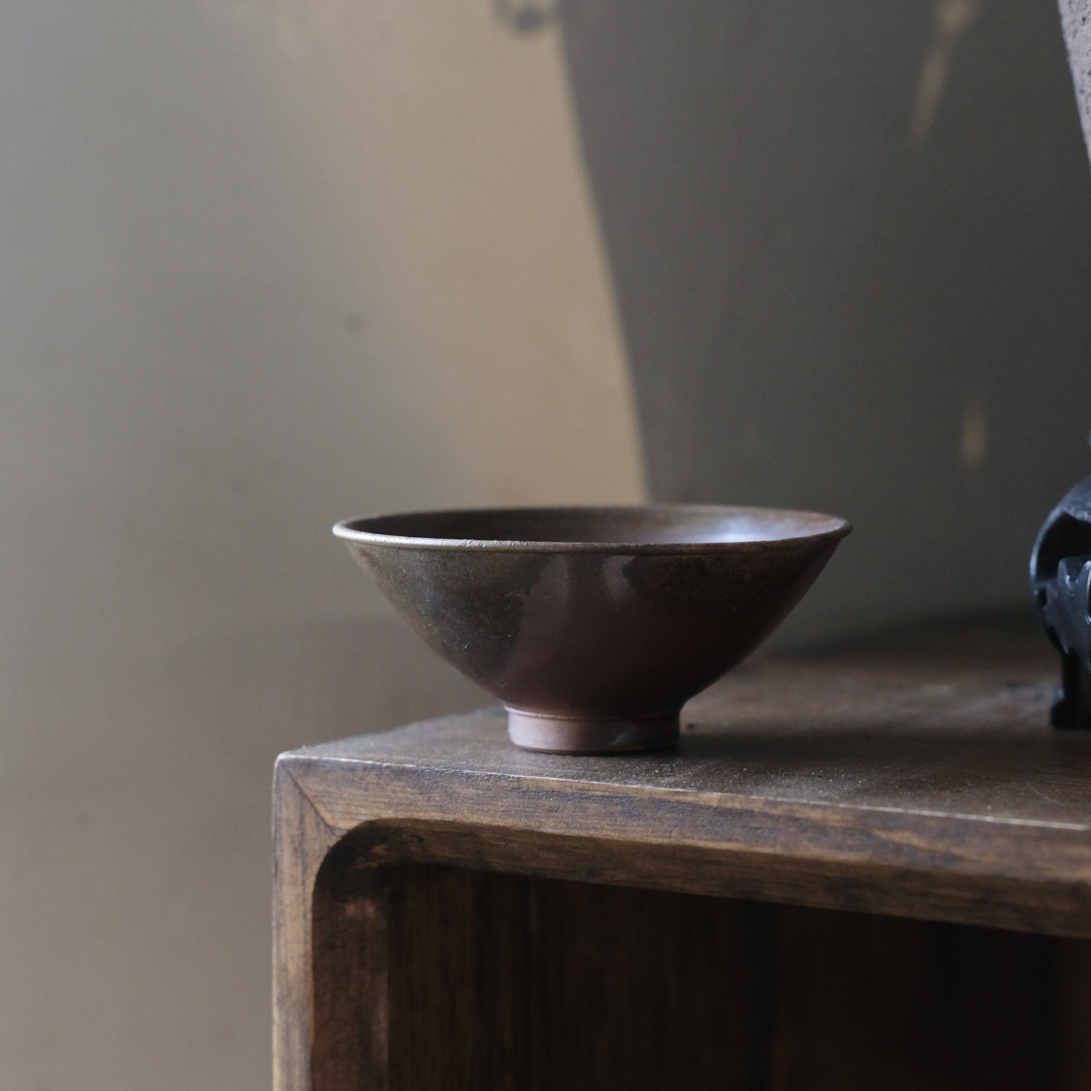 柴与山房｜春文手作柴烧作品手绘斗笠杯茶杯主人杯景德镇茶具裸烧