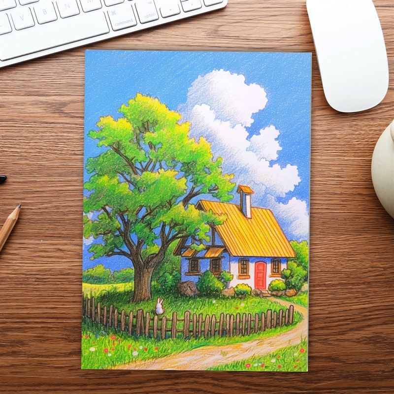 大美建筑涂色卡创意美术线稿马克笔上色填色本建筑风景涂鸦装饰画,玩具/童车/益智/积木/模型,描红本/涂色本,淘宝优惠券,粉丝福利购,淘宝优惠卷