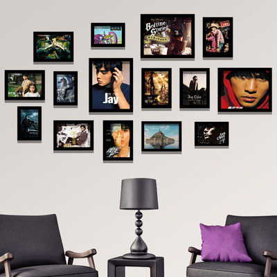 JAY周杰伦15张新专辑相框海报挂画封面装饰画卧室宿舍照片墙壁画