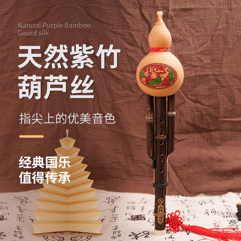 葫芦丝小学生专用c调降b调天然紫竹胡葫丝初学儿童学生专用f调d调