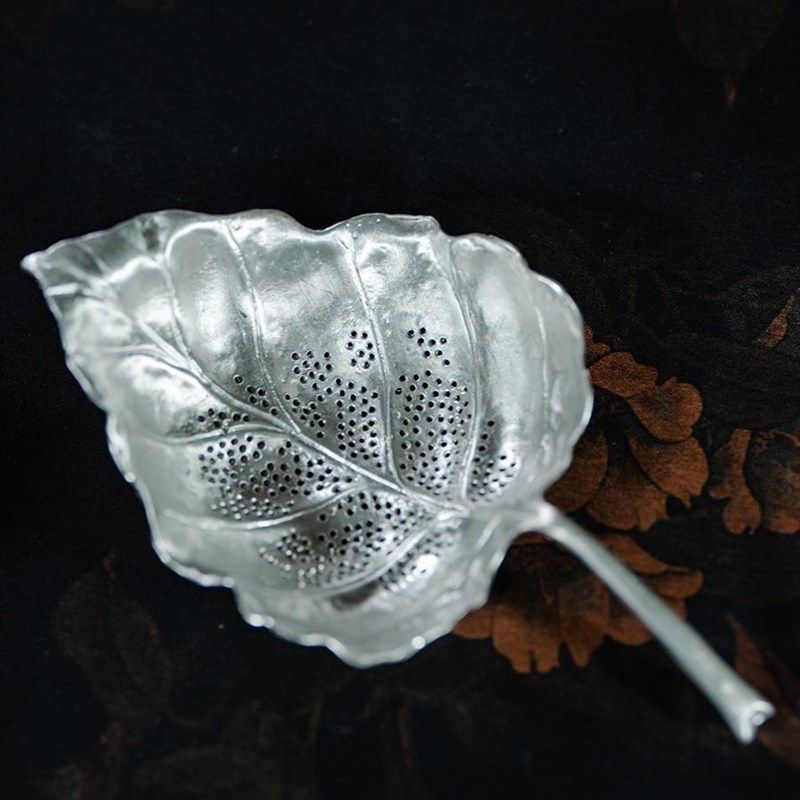 六合堂金属茶滤茶叶过滤器 树叶茶漏手工滤茶器功夫茶具配件锡银,餐饮具,茶道/零配,淘宝优惠券,粉丝福利购,淘宝优惠卷